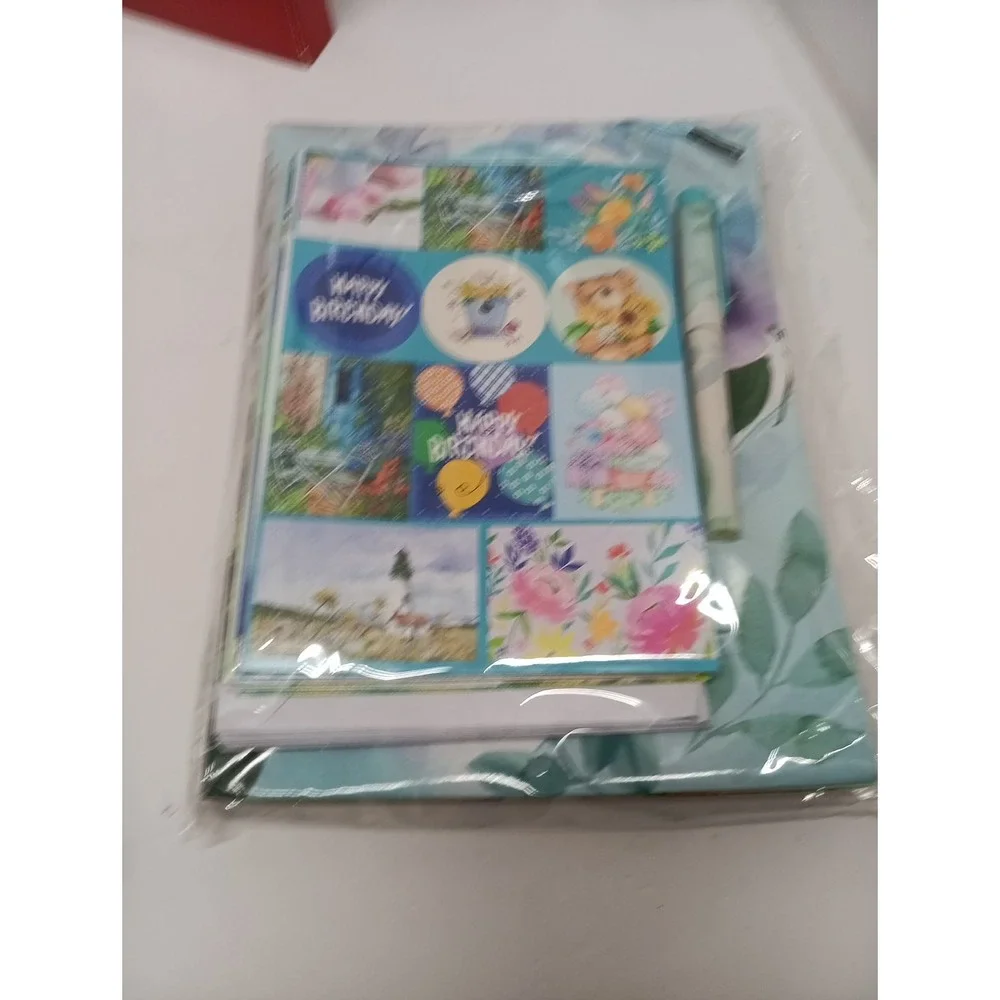 Christmas And Birthday Lot Of 8 Pieces, Round Cookie Tin And Gift Boxes Empty